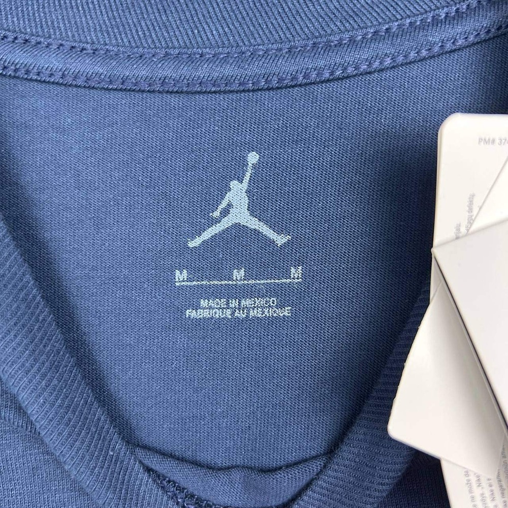 Air Jordan Michigan Wolverines Shirt Women Medium Navy Blue Pocket Cotton New M - Picture 3 of 7